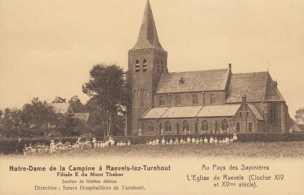 1932 - BELGIQUE - Ravels : L'Eglise de Raevels, Envoi, 1920 à 1940, Non affranchie, Anvers