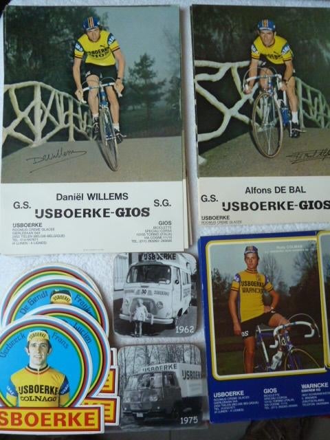Wielrenners IJSBOERKE-GIOS 1979 kartonnen poster +stickers++, Ophalen of Verzenden, Gebruikt