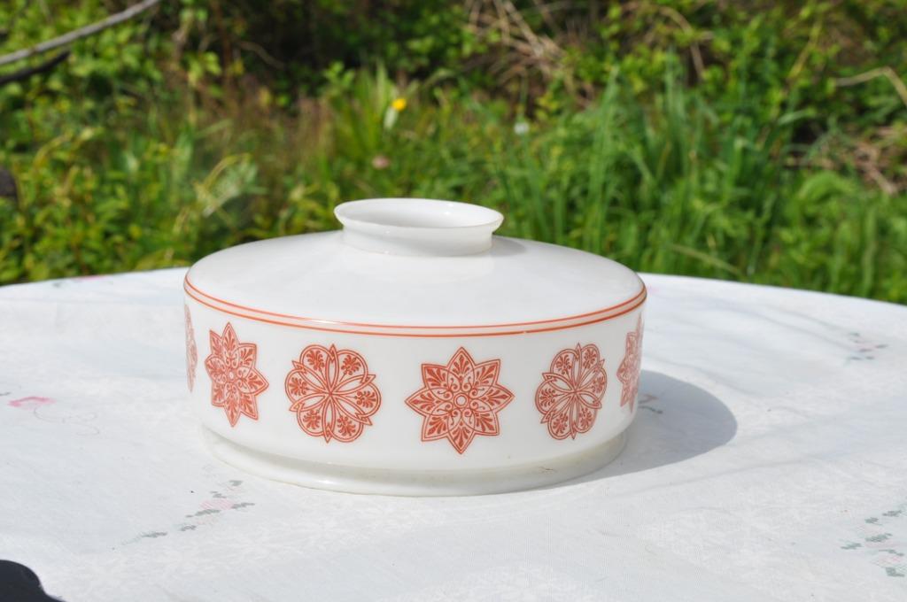 abat jour en opaline decor mandala, Enlèvement ou Envoi
