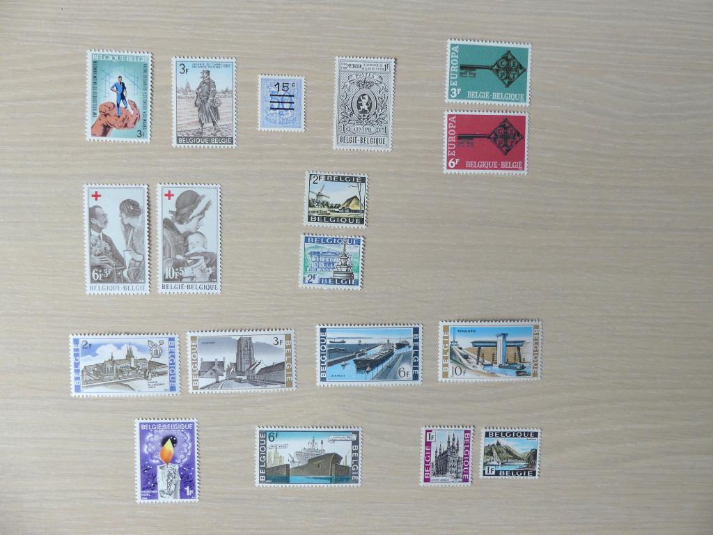 Timbres Belgique :  1968, Enlèvement ou Envoi, Neuf, Chefs d'Etat