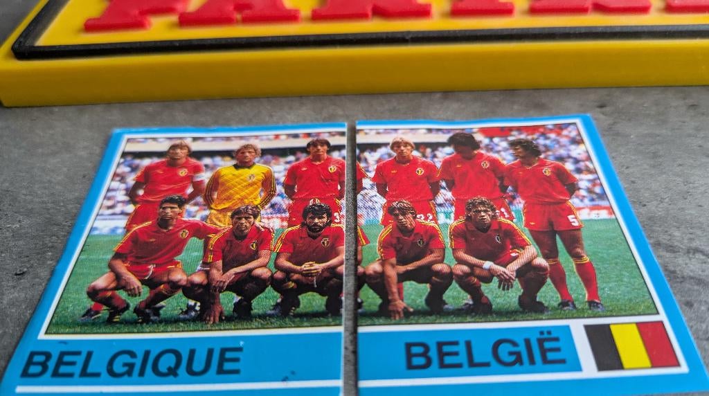 PANINI FOOTBALL 87 NOS 1 ET 2 BELGIQUE 1987 FOOTBALL, Envoi, Neuf