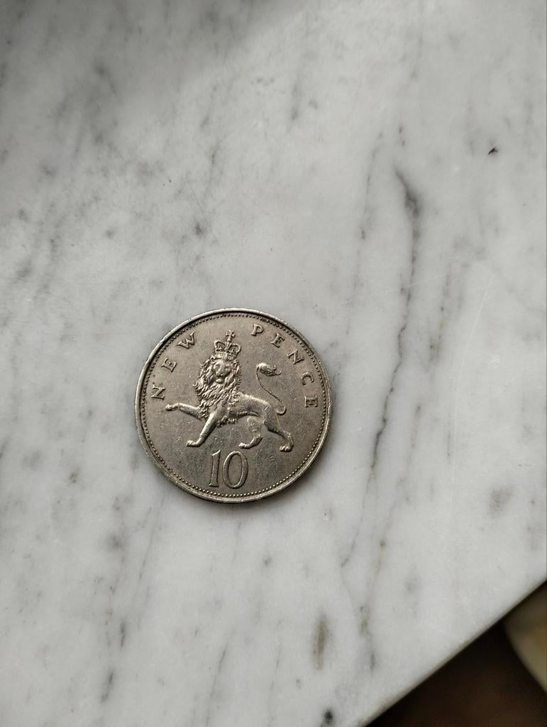10 New Pence, Elisabeth ll ,1968, Ophalen of Verzenden