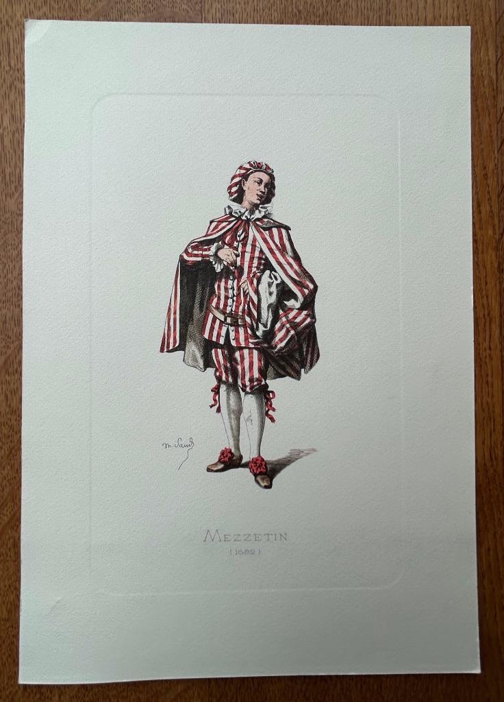 Impression d'art Maurice Sand, Mezzetin 1682, Enlèvement ou Envoi