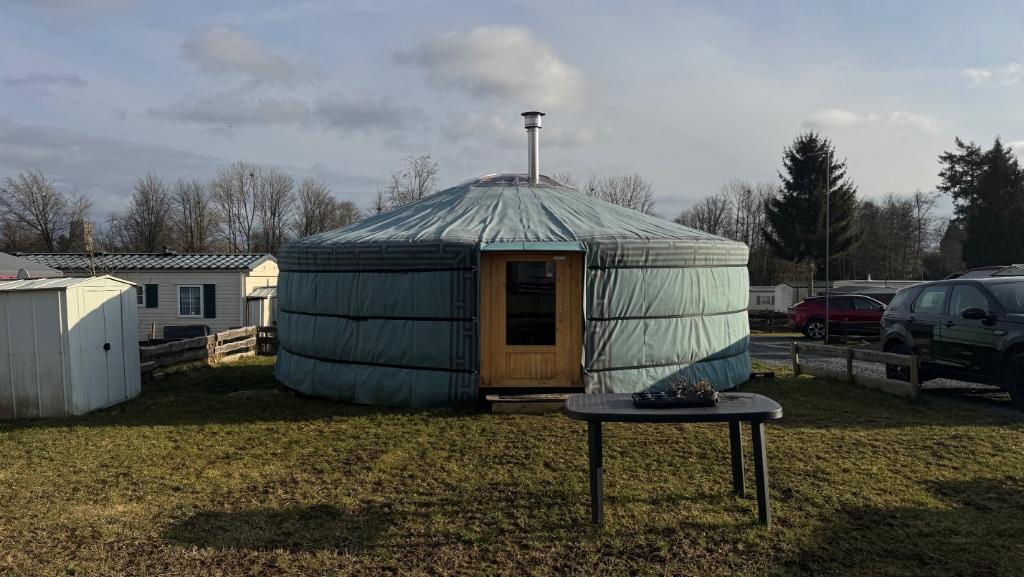 Showmodel yurt te koop (directe beschikbaarheid), Caravans en Kamperen, Tenten, Ophalen