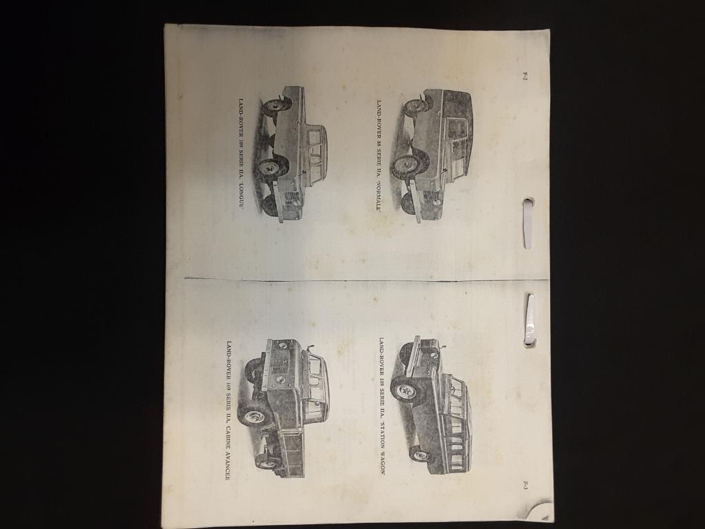 Notice d'Entretien ( onderhoudsinstructies ) Land - Rover. F, Ophalen of Verzenden