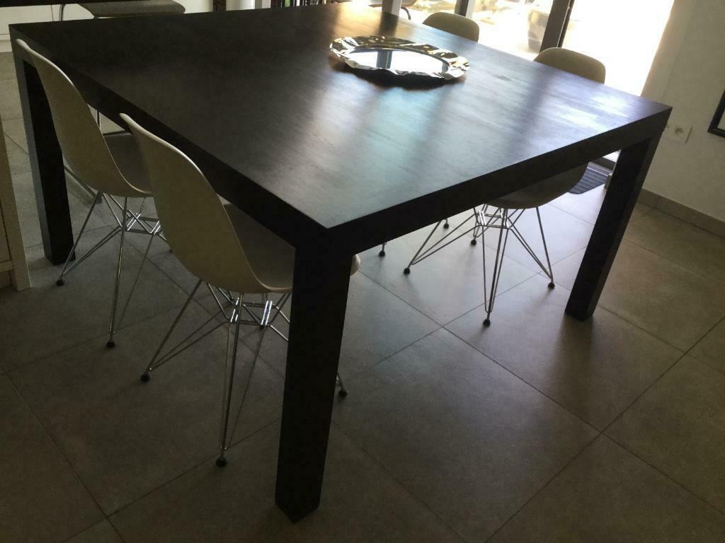 Eettafel, Huis en Inrichting, Tafels | Eettafels, Ophalen, Gebruikt, Vijf personen of meer, Design, strak