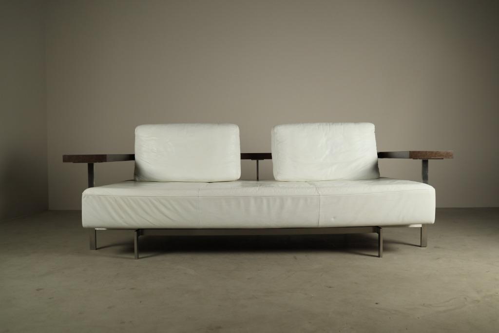 Rolf Benz Dono sofa by Christian Werner in white leather, Ophalen