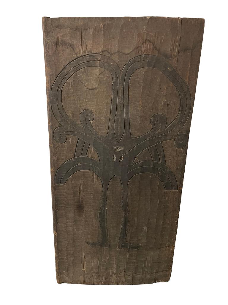 Porte Batak ancienne sculptée – Indonésie – Bois massif