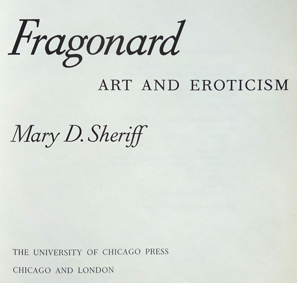 Fragonard, art and erotism, 1990 Chicago press, Ophalen of Verzenden, Gelezen, Schilder- en Tekenkunst