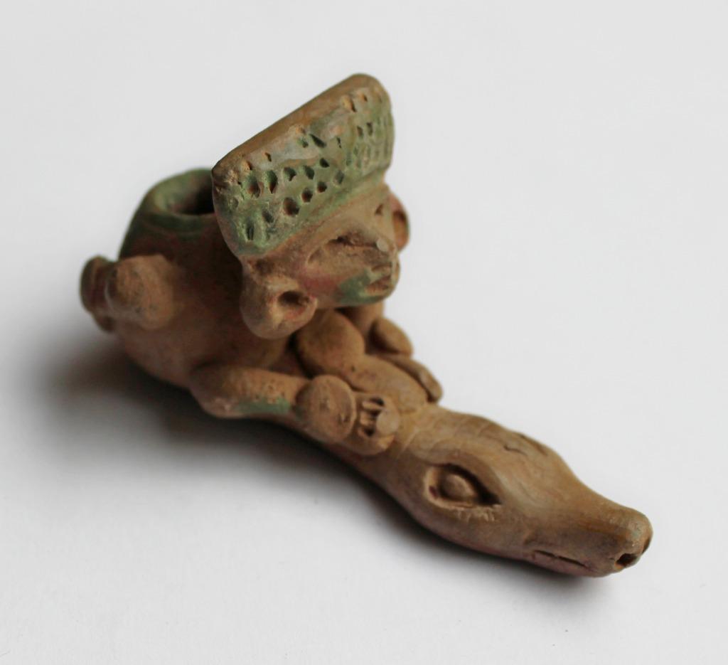 pipe en poterie du Mexique, Antiquités & Art, Enlèvement ou Envoi