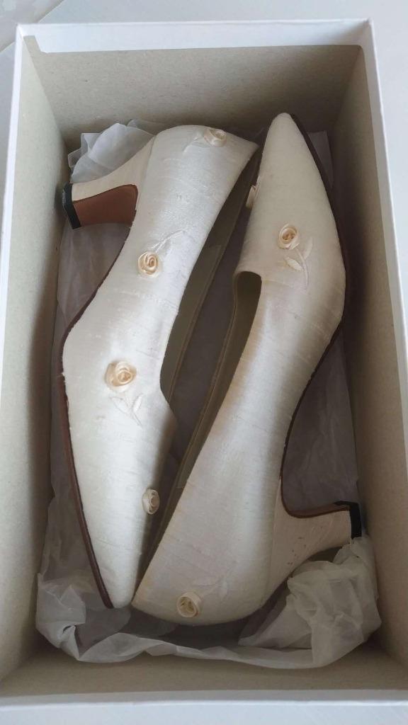 Trouwschoenen Ivory Cotton Maat 37, Kleding | Dames, Schoenen, Schoenen met lage hakken, Beige, Nieuw, Ophalen of Verzenden