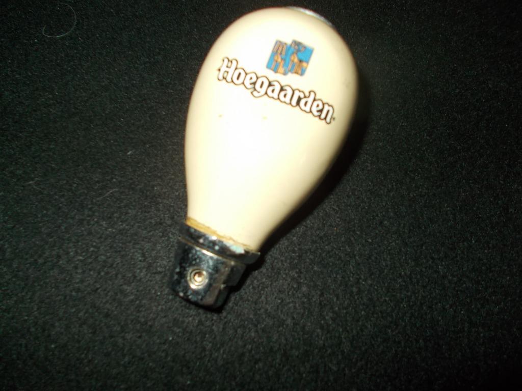 Poignée de robinet à bille HOEGAARDEN en état d'occasion, Enlèvement ou Envoi, Utilisé, Verre ou Verres, Jupiler