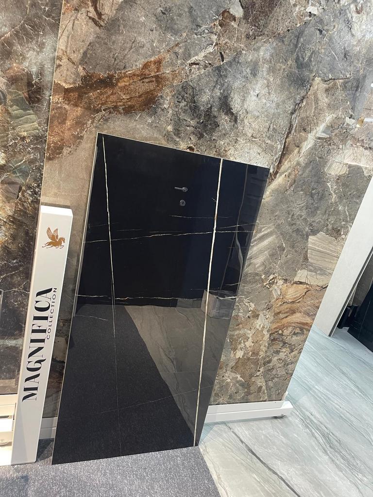 🚨Carrelage 60x120 marbré NOIR POLI rectifié 1er choix❗️ ️, Neuf