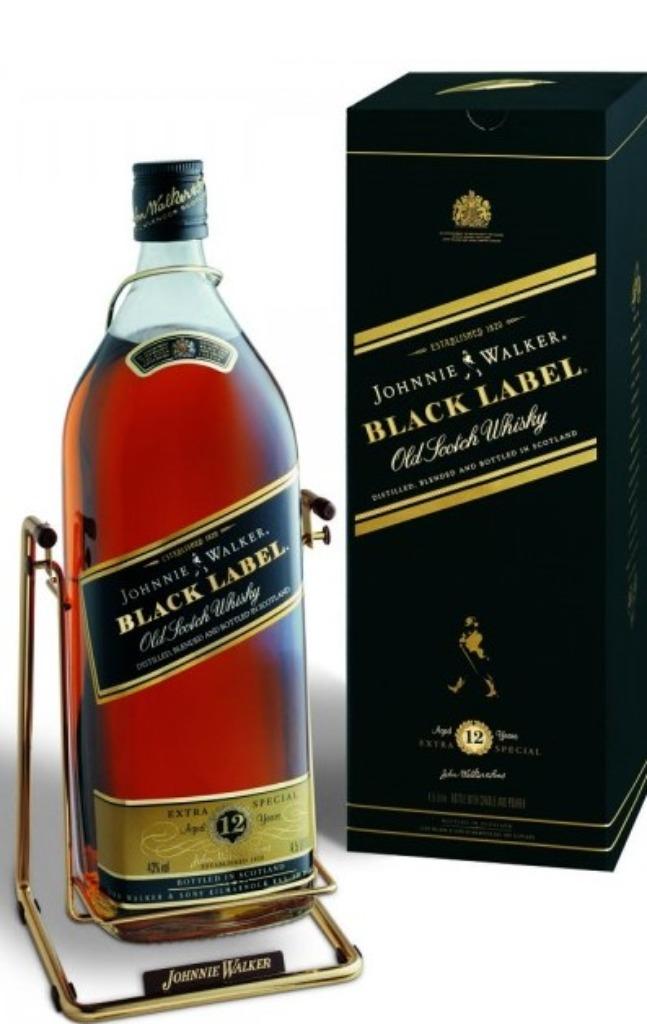 Johnnie Walker Black Label "4,5 liter", Neuf, Autres régions, Pleine, Enlèvement