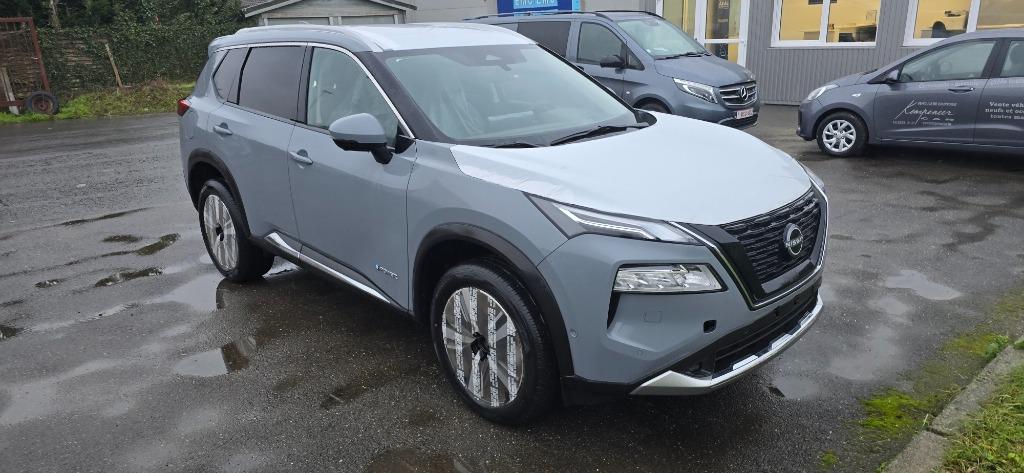 Nissan X-Trail 1.5 T hybrid Tekna e-4orce 7pl. X-tronic, Autos, Nissan, Cuir, Argent ou Gris, Achat, Entreprise
