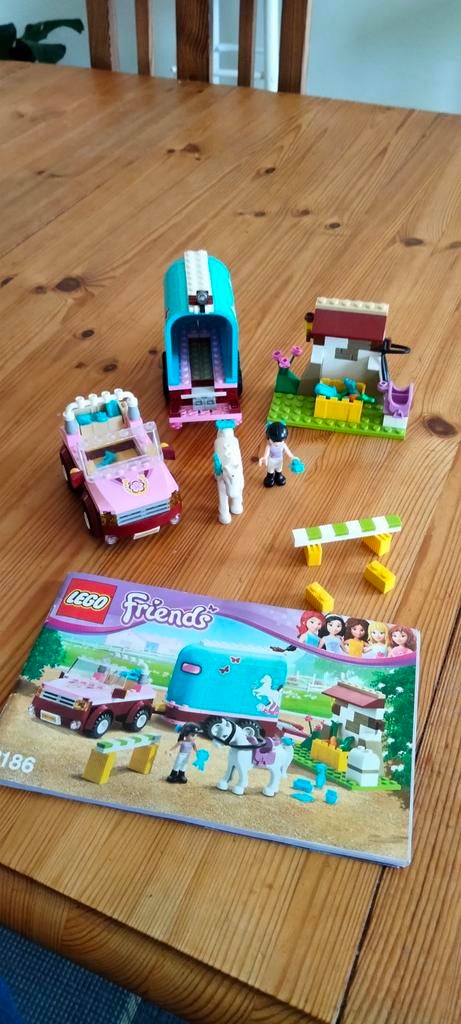 Lego friends =Emma's Paardentrailer - 3186, Ophalen, Zo goed als nieuw, Complete set, Lego