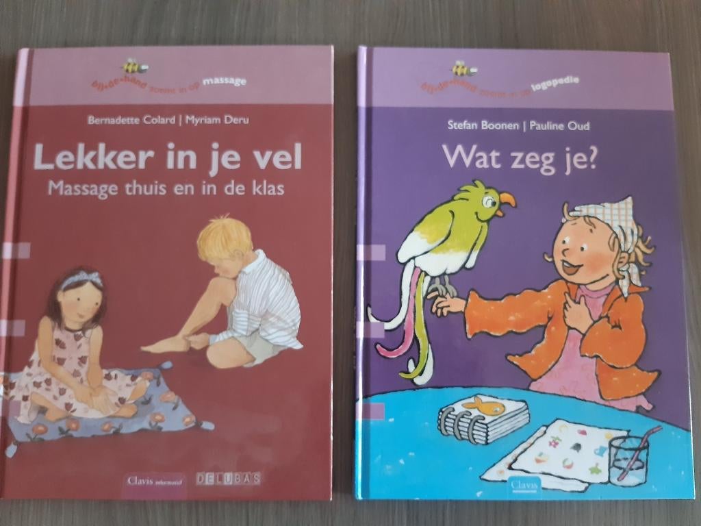 Educatieve boekjes Clavis Massage Logopedie 15€/st of beide, Ophalen of Verzenden, Zo goed als nieuw