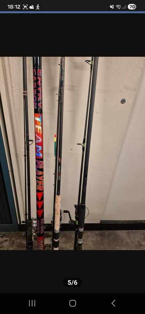 Kit complet d'équipement de pêche, Enlèvement, Comme neuf, Ligne fixe