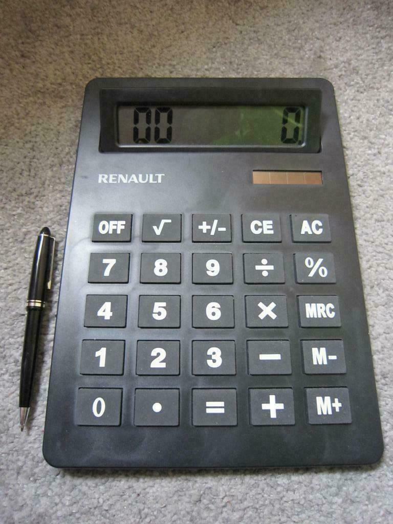 machine à calculer  solaire grand format Renault, Enlèvement ou Envoi, Ordinateurs et Machines à calculer