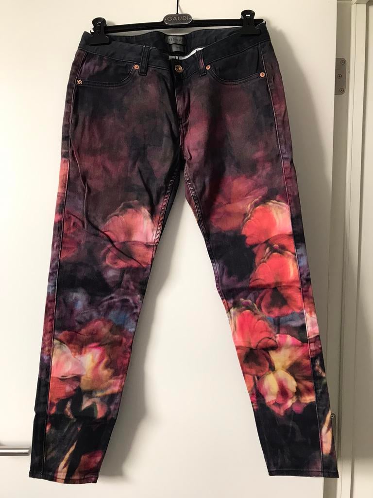 Ted Baker broek met patroon, maat 30, Kleding | Dames, Ted Baker, Gedragen, Lang