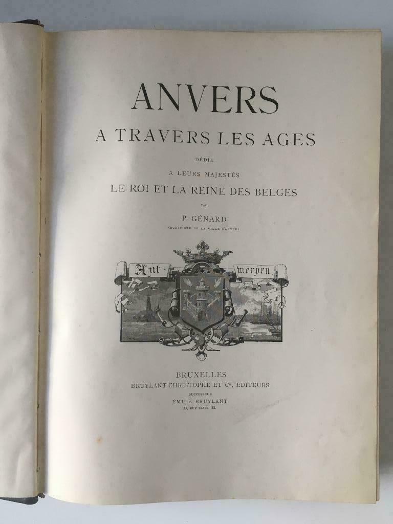 Anvers à travers les âges - Genard, P. - 1888, Enlèvement ou Envoi, Utilisé