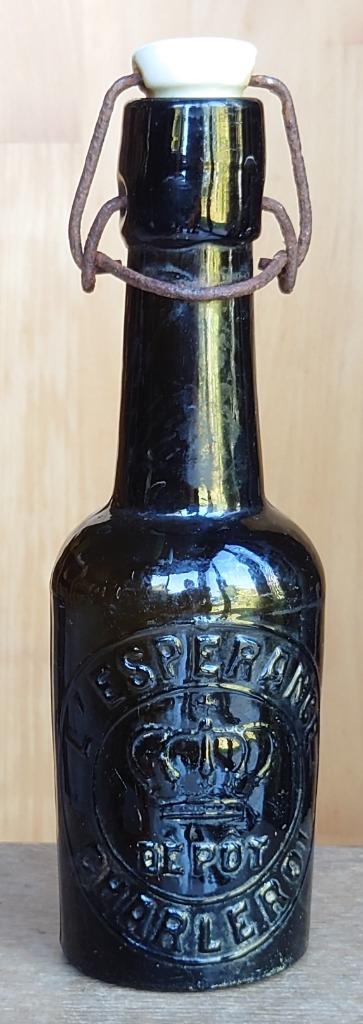 bier fles L'Espérance depot Charleroi, Ophalen of Verzenden, Zo goed als nieuw, Flesje(s), Overige merken