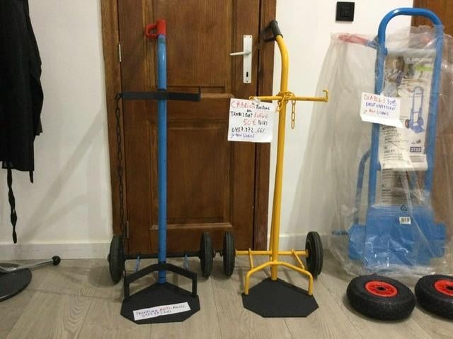chariot de Bonbonne ou Rofing a bxl, 80 tot 100 liter, Ophalen, Gebruikt, Steekwagen