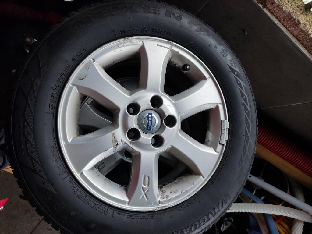 Volvo XC70 velgen met winterbanden, Ophalen, 16 inch, Banden en Velgen, Winterbanden