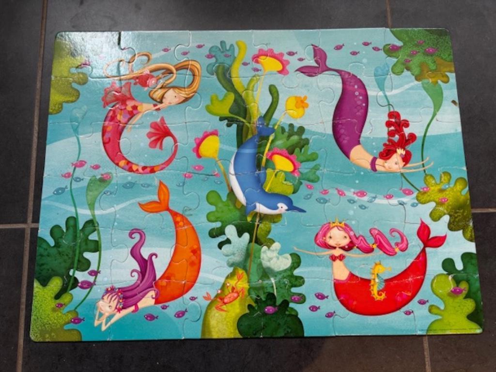 Puzzel Crocodile Creek Mermaids, Enlèvement ou Envoi, 10 à 50 pièces, Utilisé, 2 à 4 ans