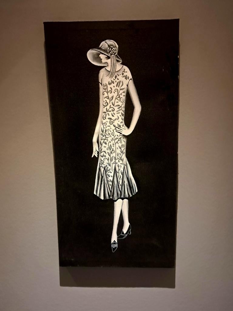 Art deco schilderij op doek, Enlèvement ou Envoi