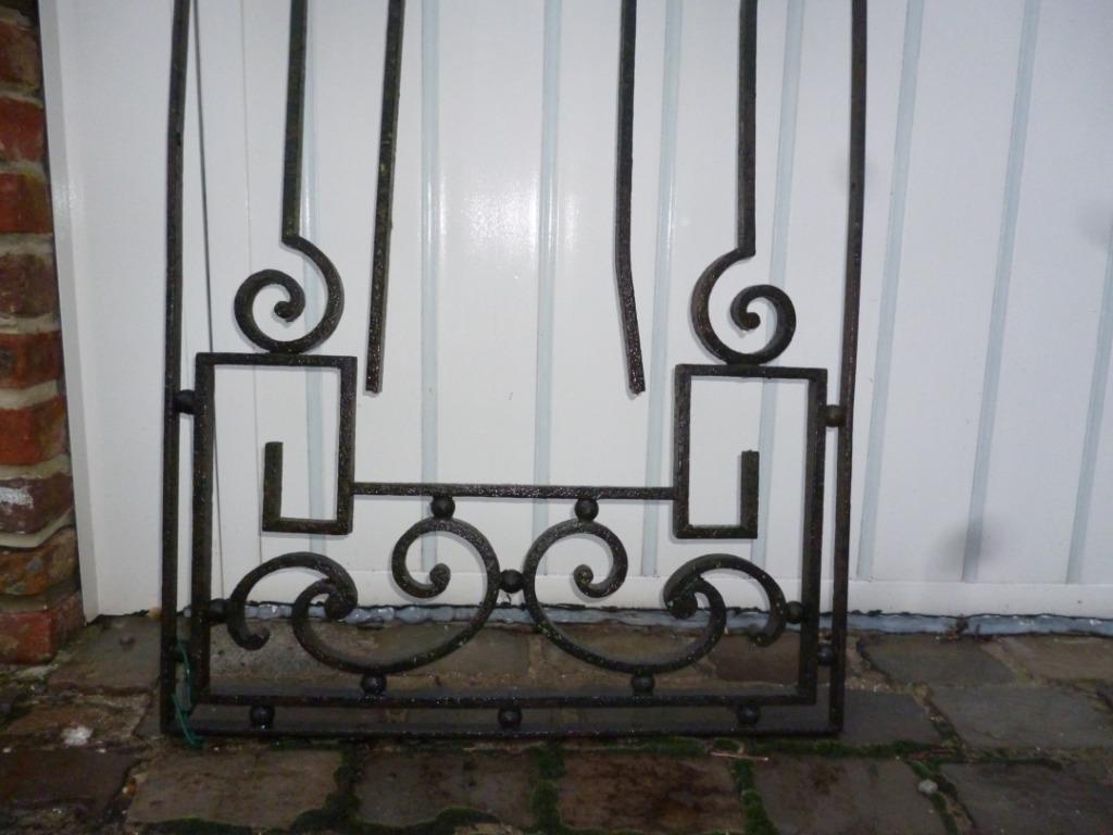 Clôture en ferronnerie en fer très lourd barrière antique, Enlèvement