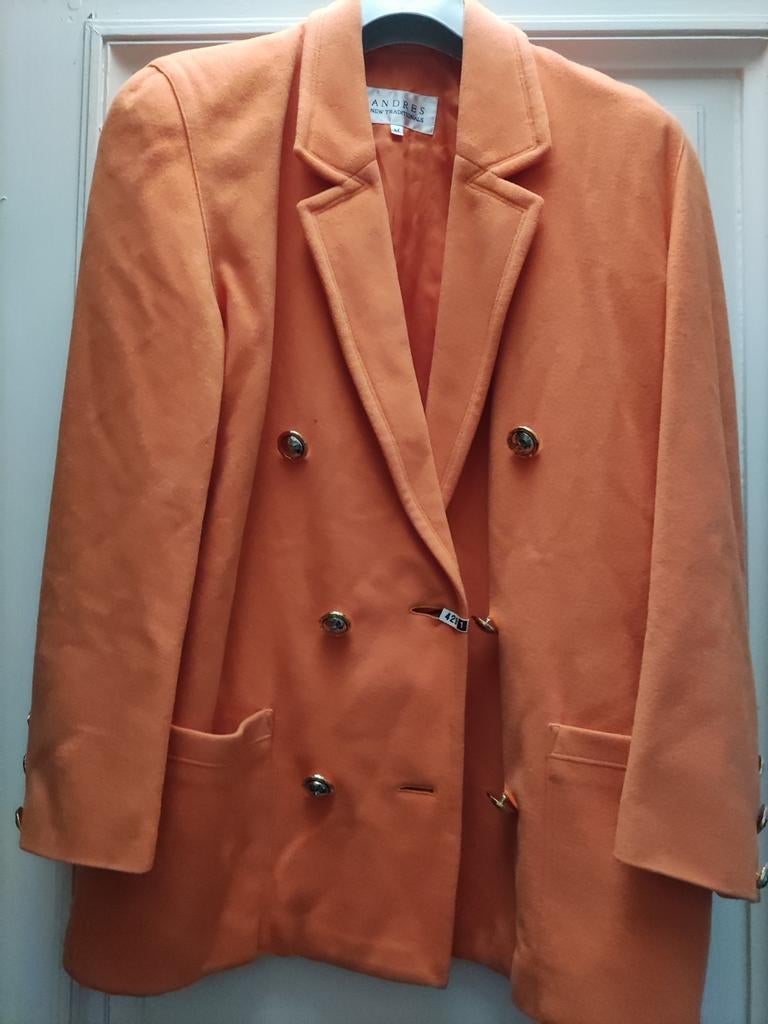 ANDRES New traditionals - orange blazer, M, Ophalen of Verzenden, Zo goed als nieuw, Maat 48/50 (M), Oranje