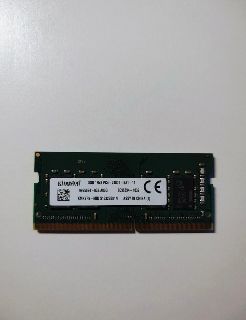 Mémoire RAM KINGSTON 8GB SOD DDR4 2666 - 2400T, Ophalen of Verzenden, Zo goed als nieuw, DDR4