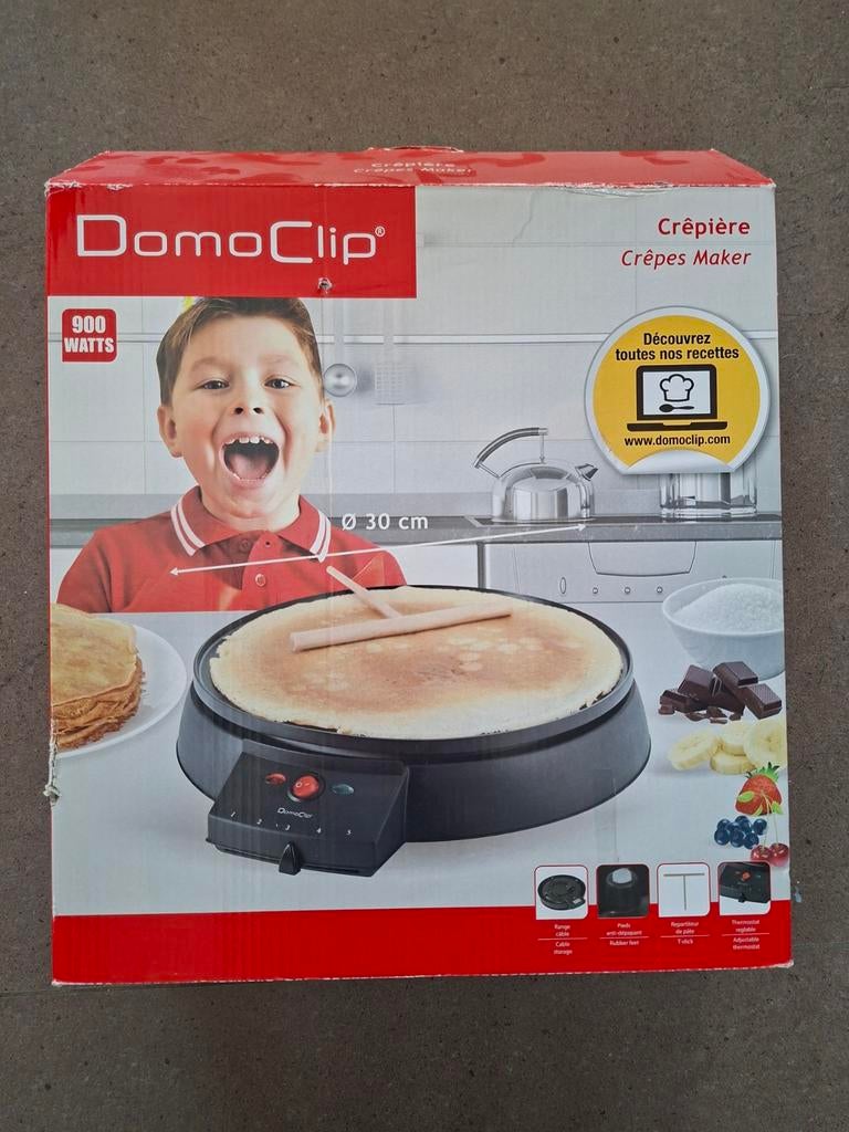 Domoclip pannenkoekenplaat 30cm, Ophalen, Minder dan 45 cm, Warmhoudplaat, Zo goed als nieuw
