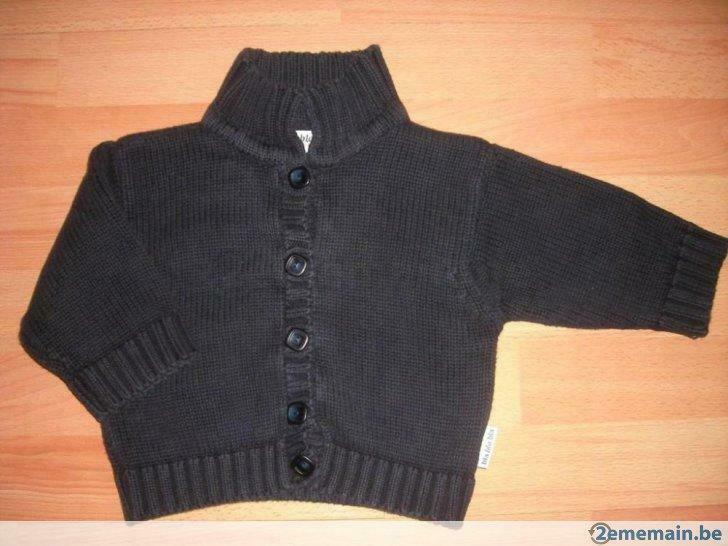 Gilet bleu bla bla bla, 1 an, en TRES BON ETAT, Utilisé, Garçon ou Fille, Pull ou Veste