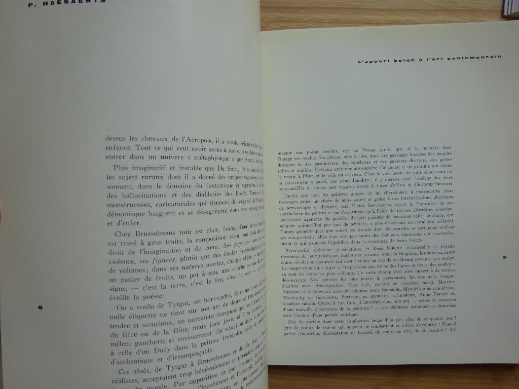 1958 quelques artistes belges depuis Ensor, Paul Haesaerts, Ophalen of Verzenden, Gelezen, Schilder- en Tekenkunst