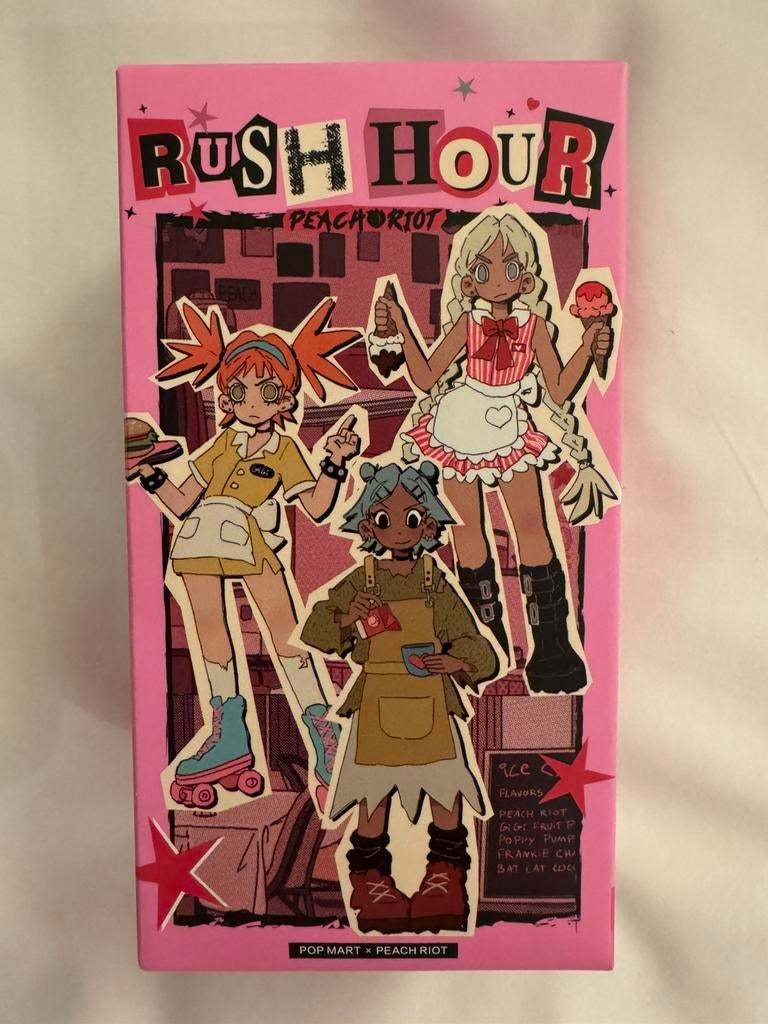 Peach Riot rush hour Popmart/sealed, Verzamelen, Poppen, Ophalen of Verzenden, Zo goed als nieuw