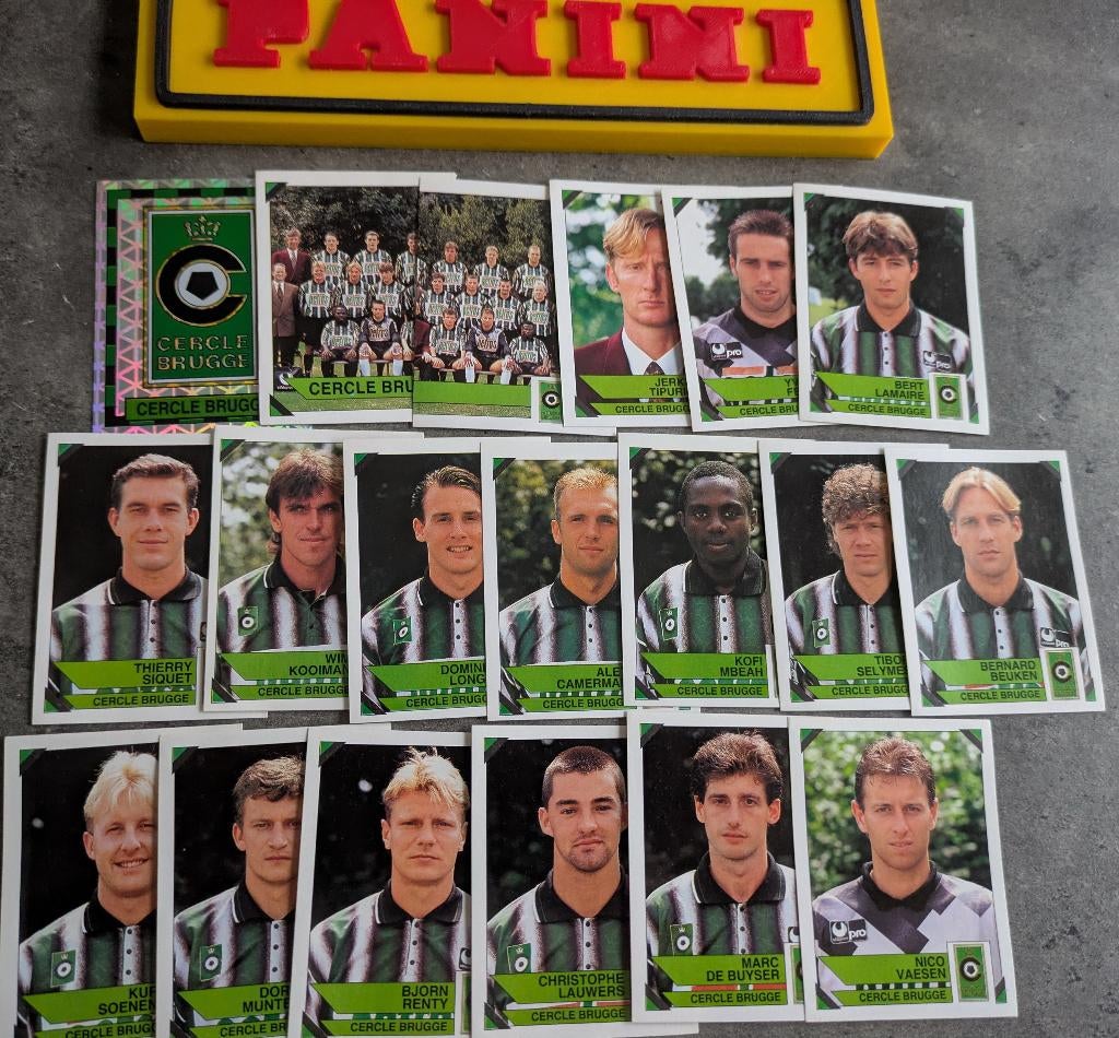 Panini FOOTBALL 95 19 STICKERS 1995  CERCLE BRUGGE VOETBAL, Verzenden, Nieuw