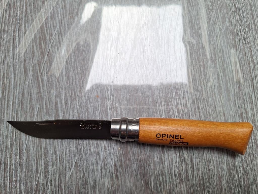 Opinel carbone N8, Caravanes & Camping, Enlèvement, Neuf