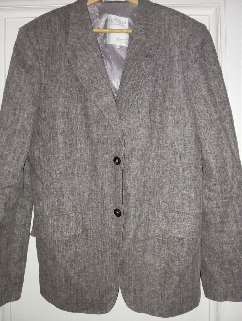 Destrezzed - luxury vintage - blazer in cotton + linen, XL, Kleding | Heren, Ophalen of Verzenden