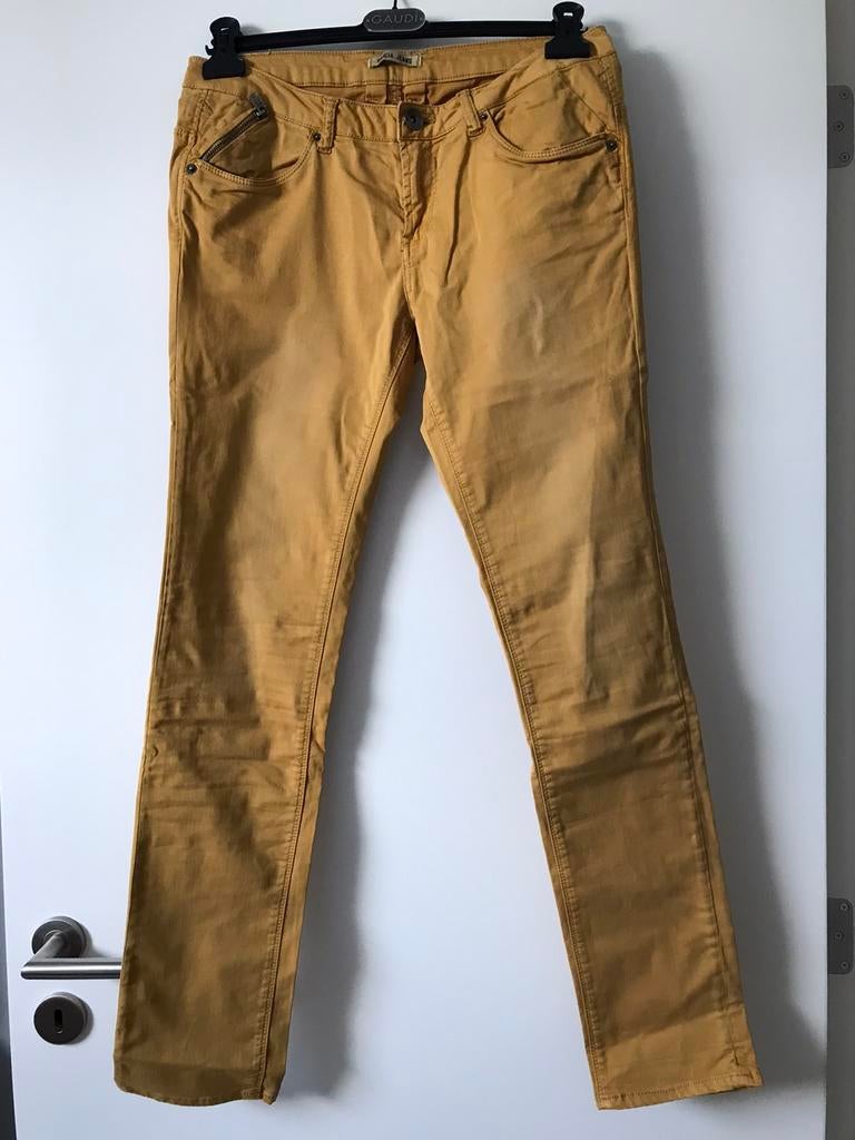 Pantalon Garcia jaune moutarde, taille 30, Garcia, Porté, Jaune, Longs