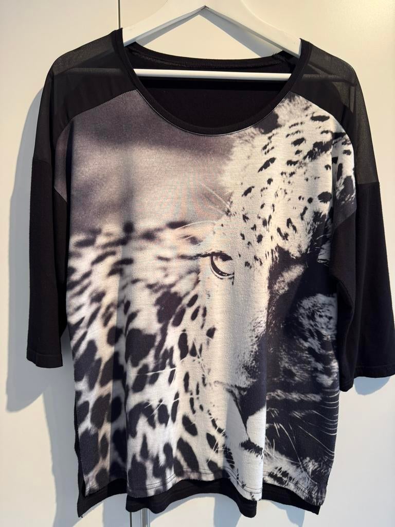 Zwart t-shirt xl, Ophalen of Verzenden, Gedragen, Zwart, Shirt of Top