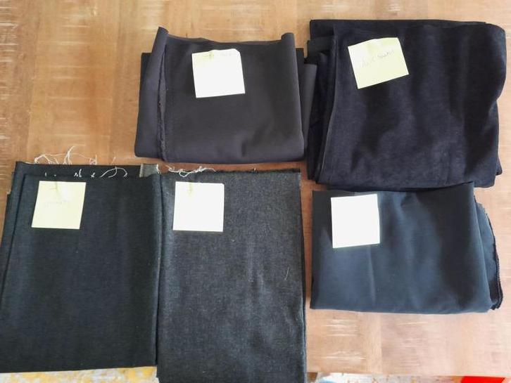 Stof voor kleding, Hobby en Vrije tijd, Ophalen, Zwart