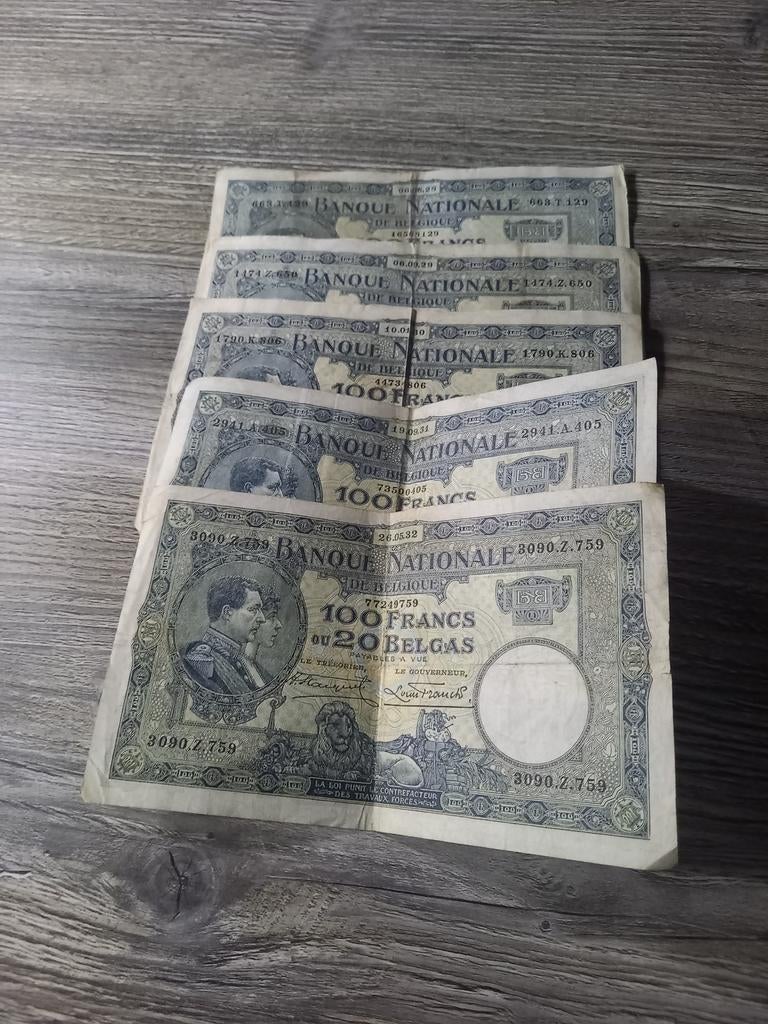 Bankbiljetten van 100 frank, Postzegels en Munten