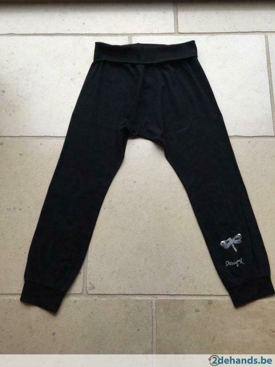 Pantalon de jogging fille noir 'Desigual', taille: 13/14 ans, Pantalon, Desigual, Enlèvement ou Envoi, Utilisé