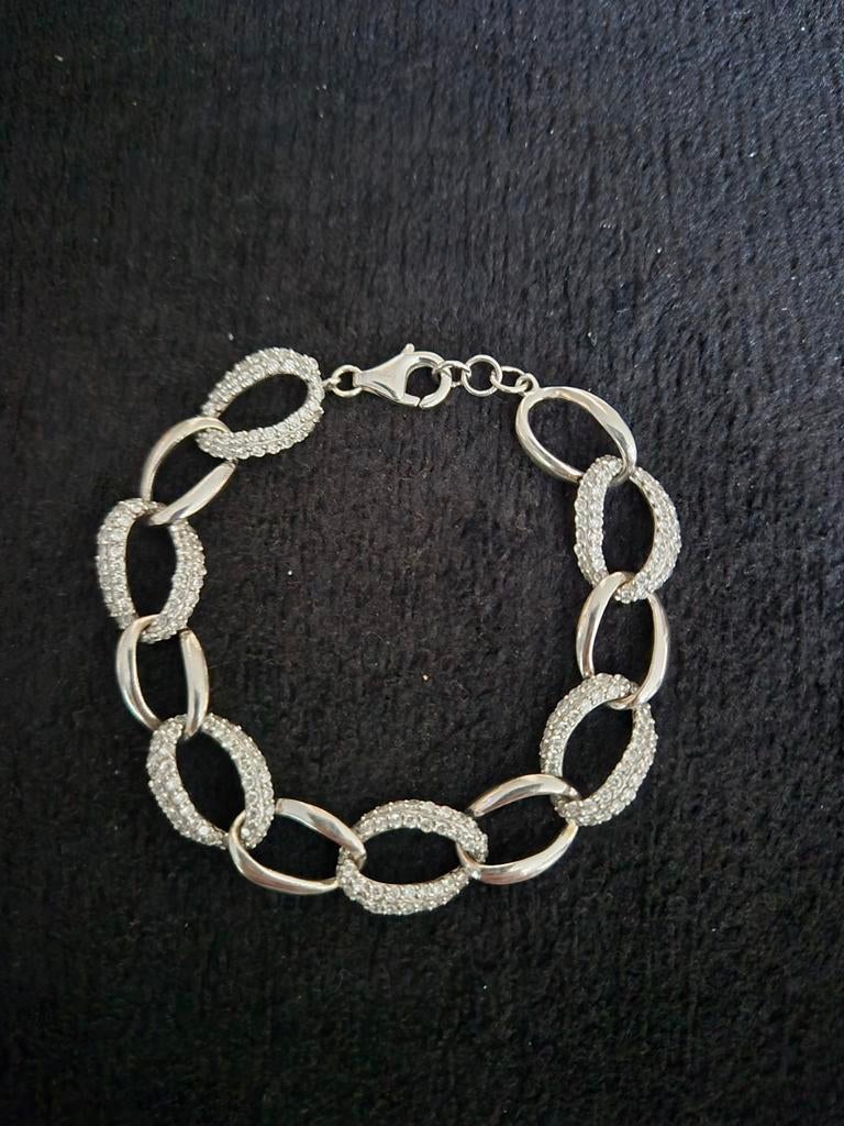 Zilveren armband in zilver 925, Handtassen en Accessoires, Armbanden, Ophalen of Verzenden, Zo goed als nieuw, Zilver, Zilver