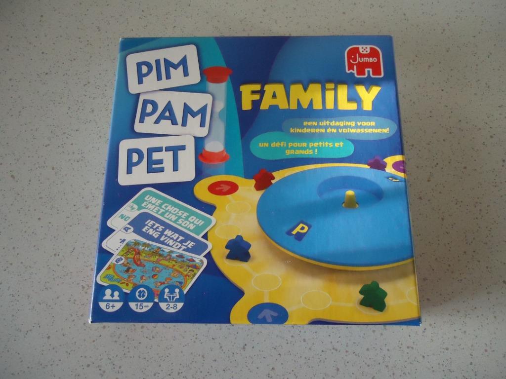 "Pim Pam Pet" Famlie van Jumbo in Nieuwe onbespeelde staat., Hobby en Vrije tijd, Gezelschapsspellen | Overige, Zo goed als nieuw