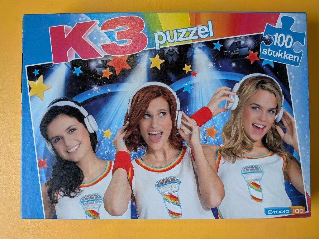 Puzzel K3 100 stukken, Ophalen, Meer dan 50 stukjes, Gebruikt