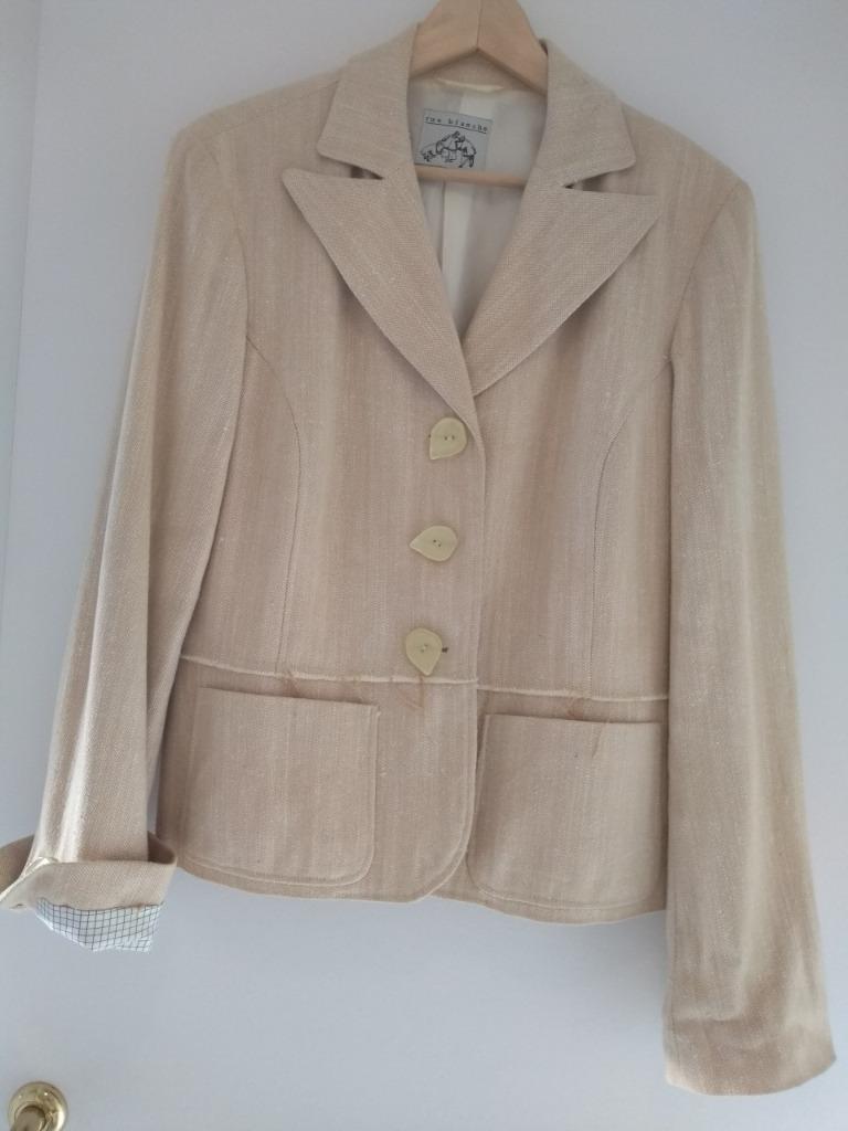 Linnen Blazer Maat 42   RUE BLANCHE, Kleding | Dames, ANDERE, Beige, Maat 42/44 (L), Nieuw