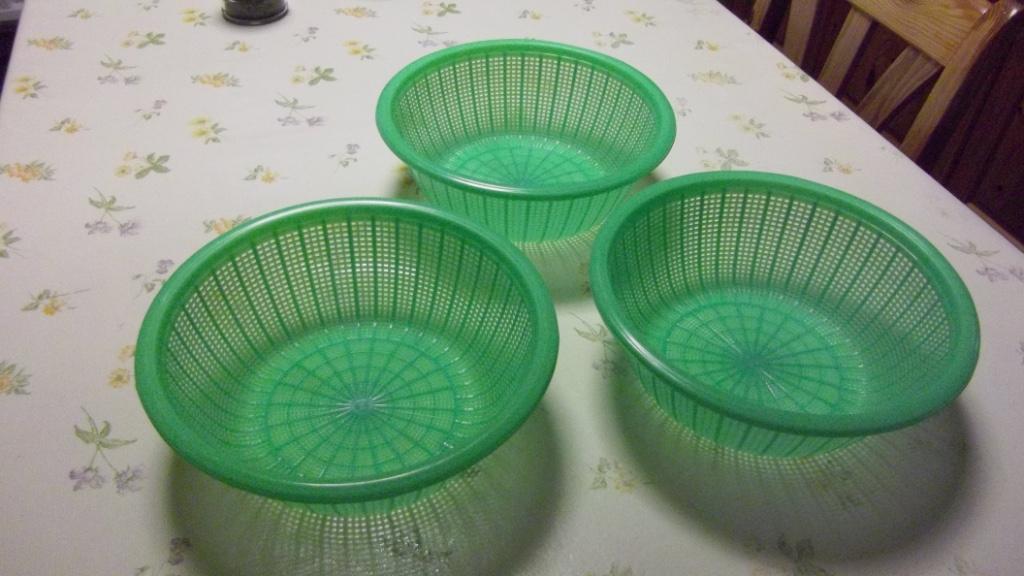 3 Nieuwe Vergieten, Ophalen of Verzenden, Nieuw, Groen